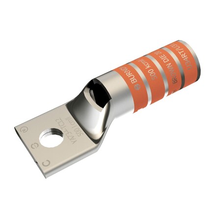Burndy Cu Tubing HYLUG (One Hole Code), 1 Hole with Inspection Window, 500 kc YAZ34TC38